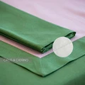 Outlet - Runner - Bordo Applicato Panama di Cotone 50x120 Rosa e Verde Muschio